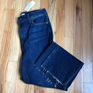 Francesca's Harper denim with frayed hem